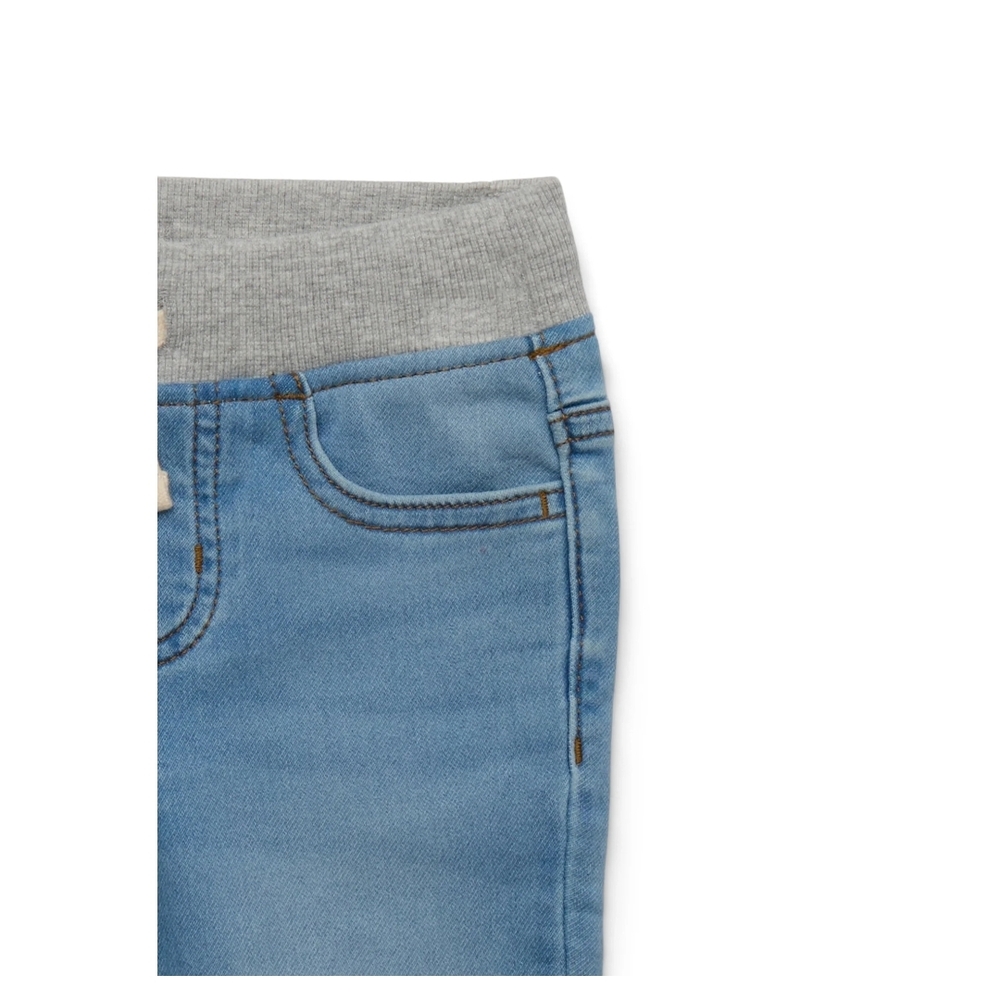 Wonder Nation Blue and Gray Pull-On Jeans